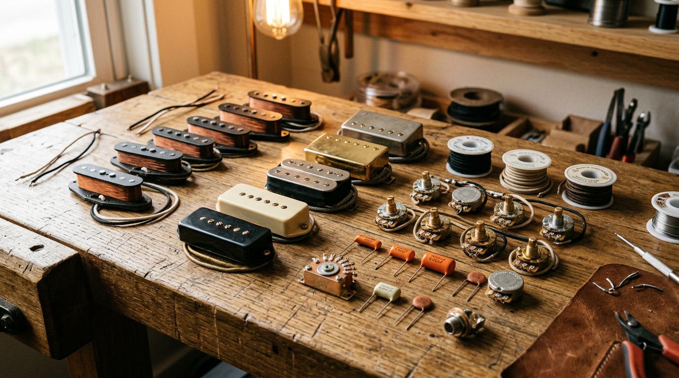 Micros guitare et composants electronique - Humbucker single coil