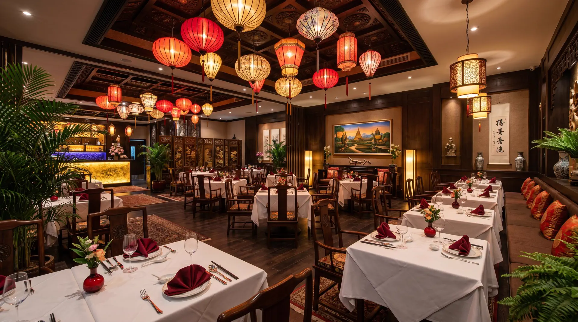 Salle du restaurant L'Arc en Ciel