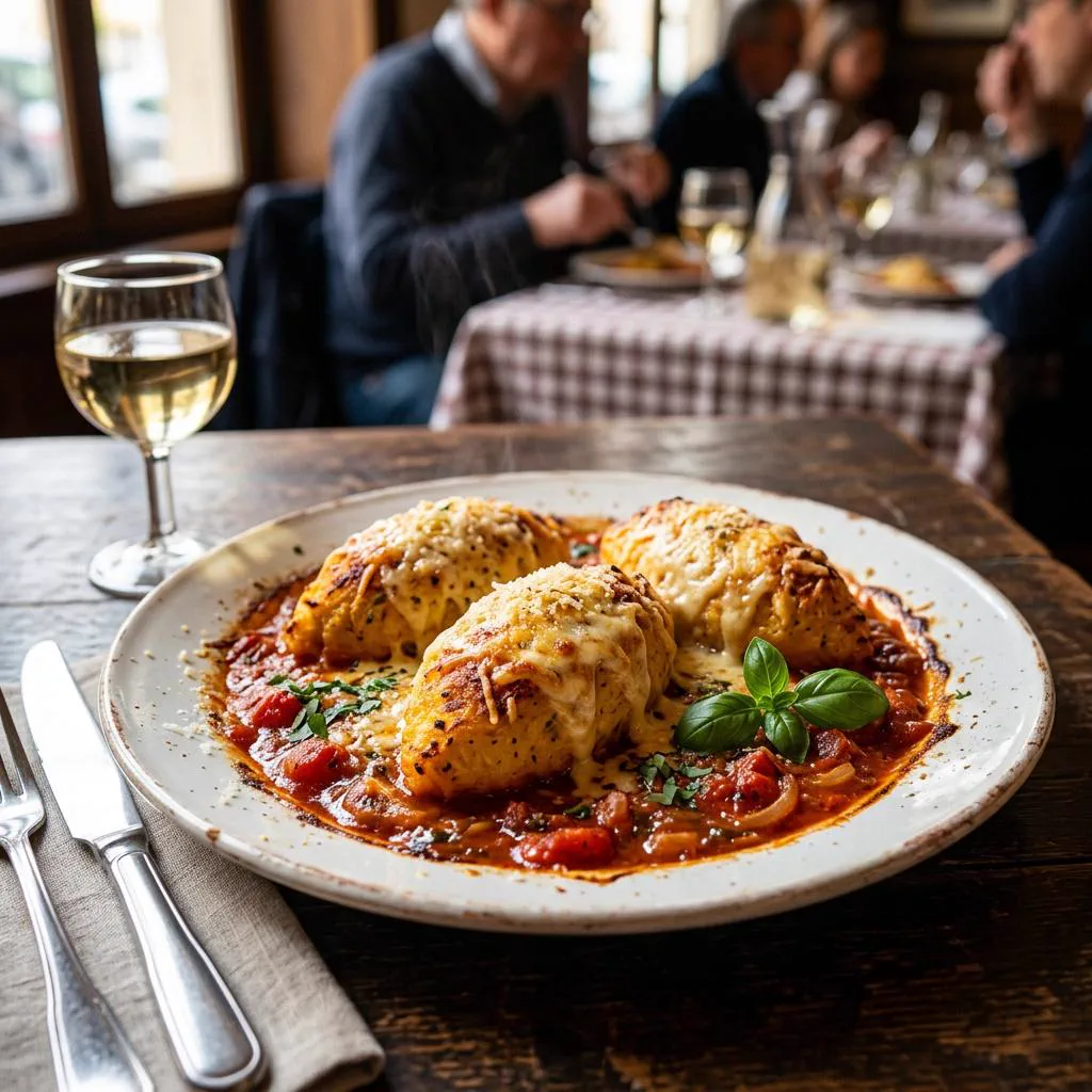 Quenelle Lyonnaise sauce tomate