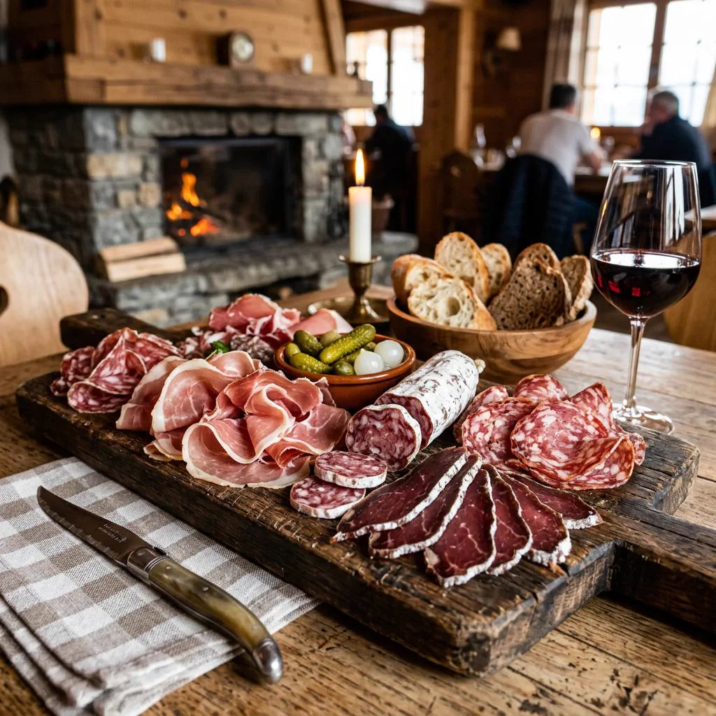 Assiette de charcuterie savoyarde