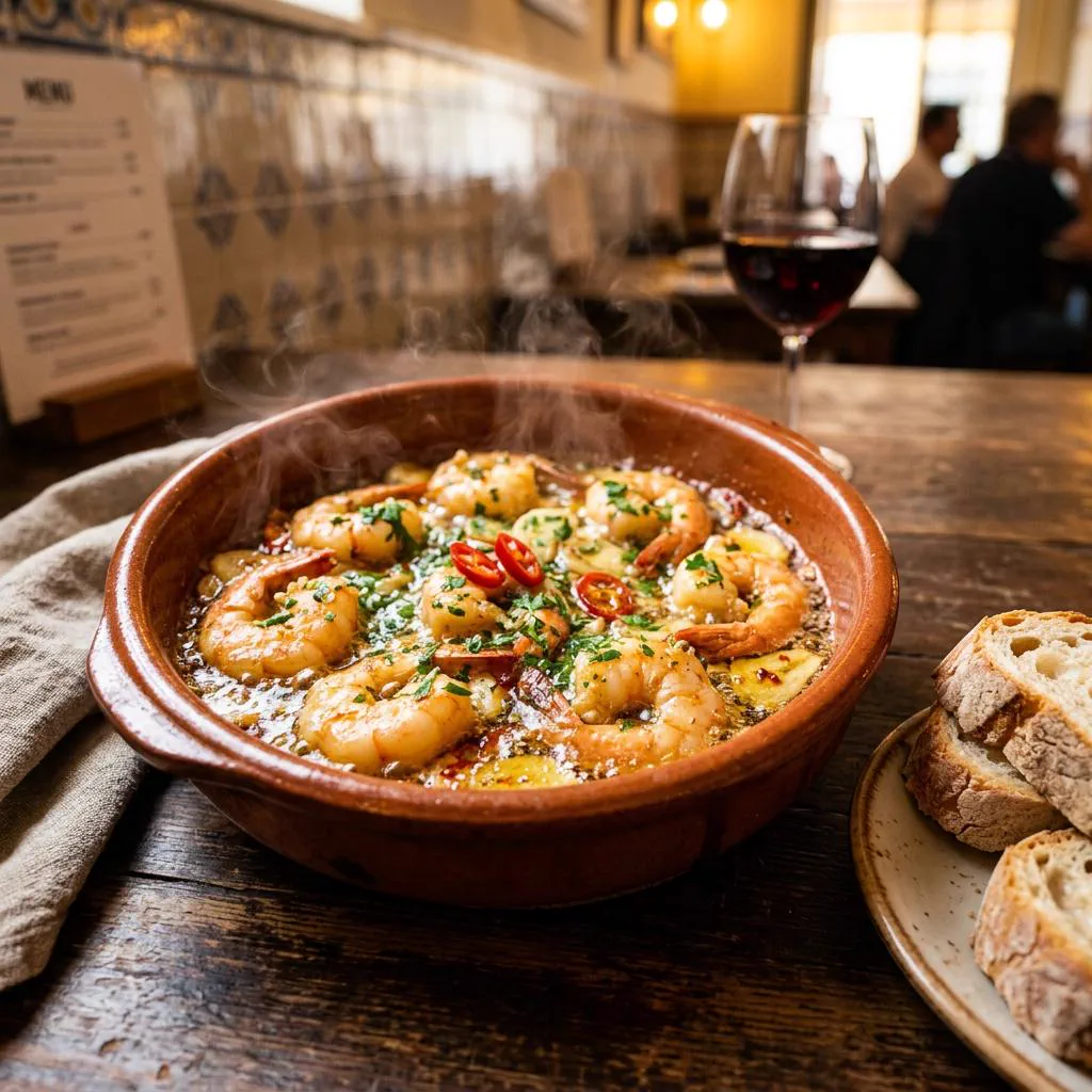 Gambas a l'ail