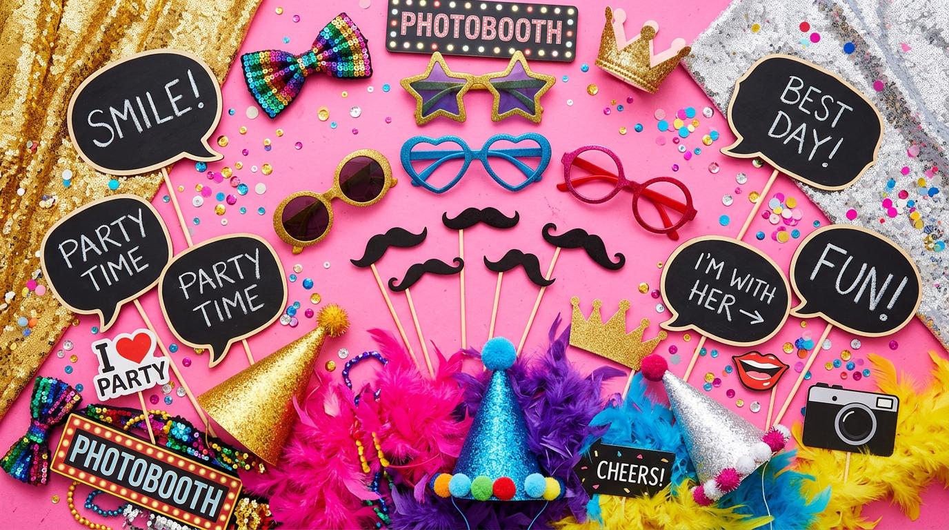 Les 10 accessoires indispensables pour un photobooth reussi