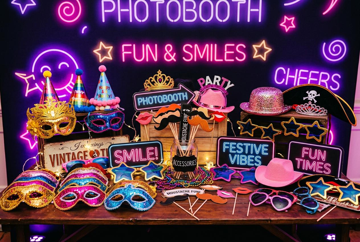 Accessoires fun pour photobooth