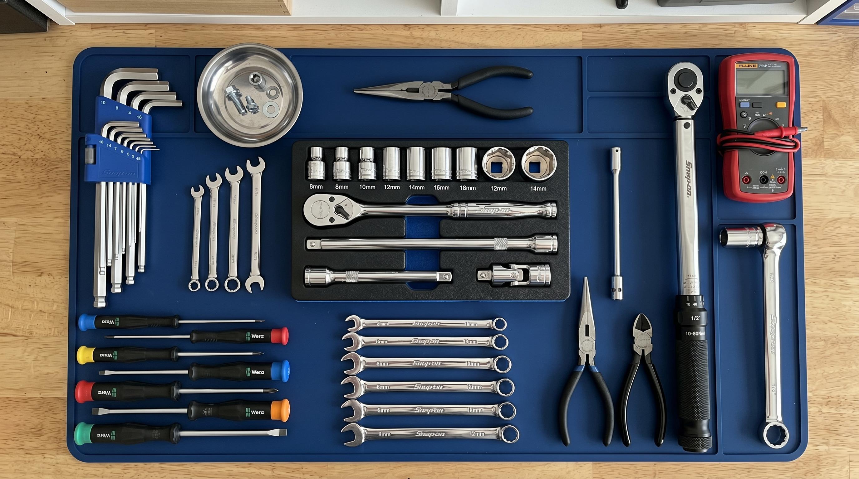 Outils professionnels d'atelier moto