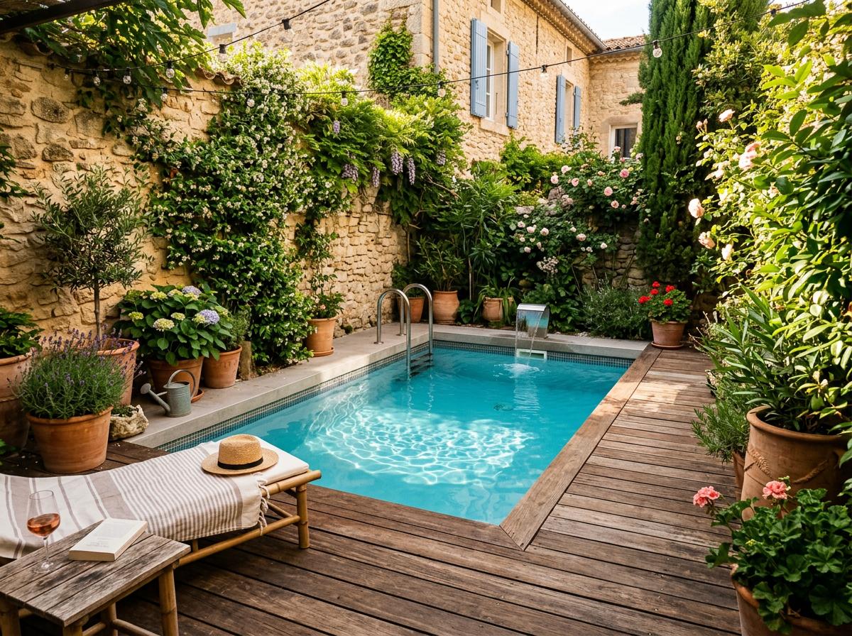 Mini piscine pour petit jardin