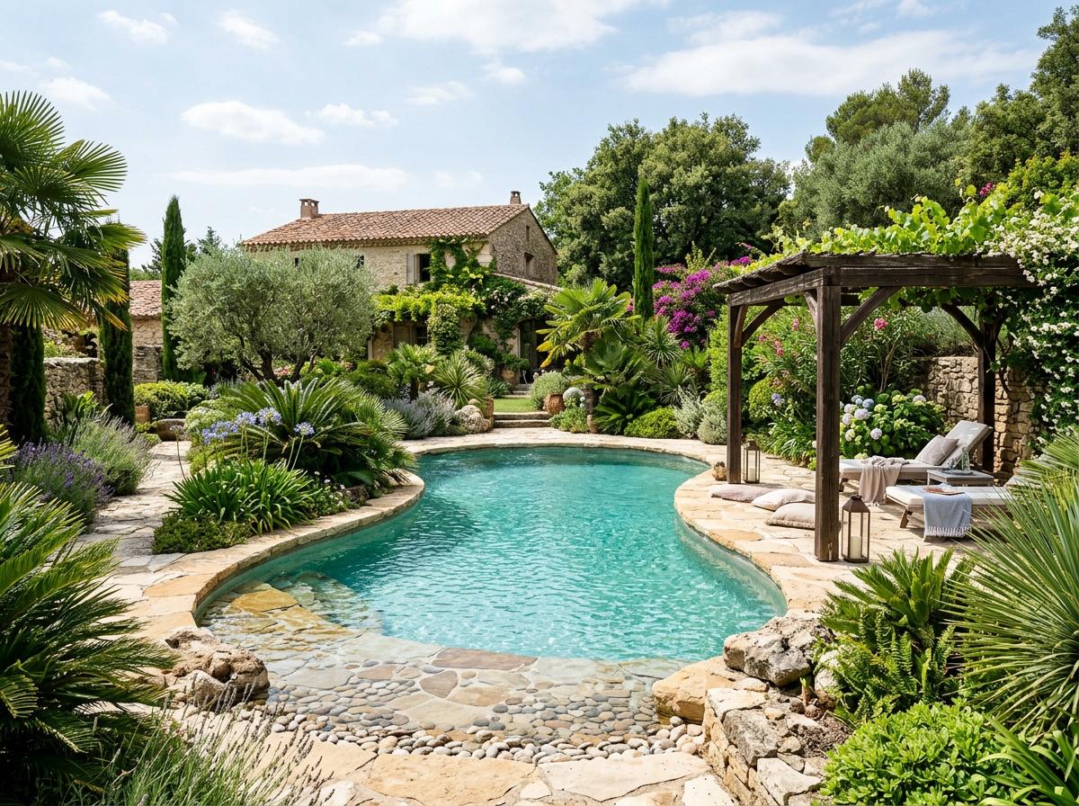 Piscine forme libre béton armé Evry